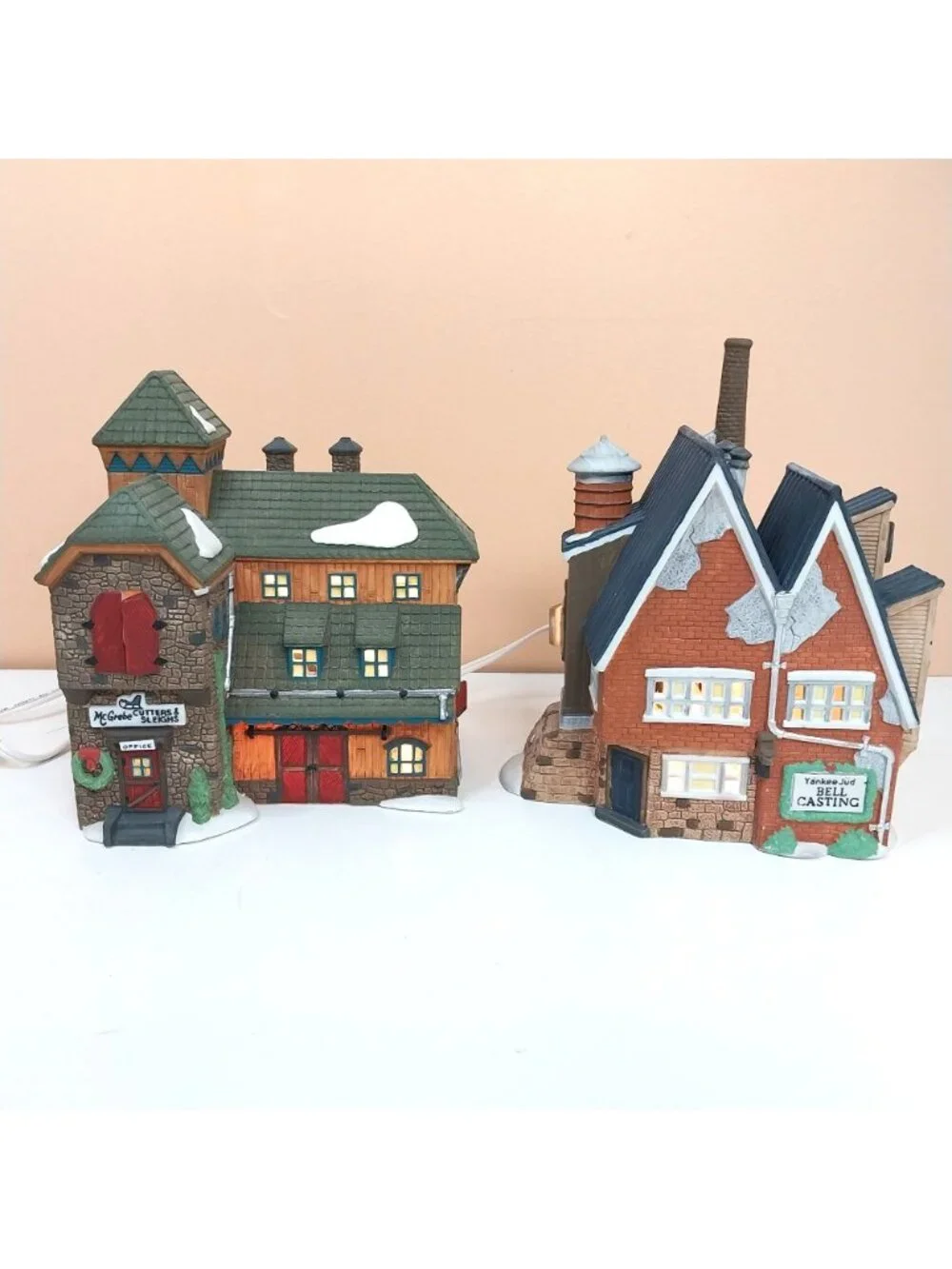 Dept 56 New England Yankee Jud Bell Casting 5643-0 McGrebe Cutters Sleigh 5640-5